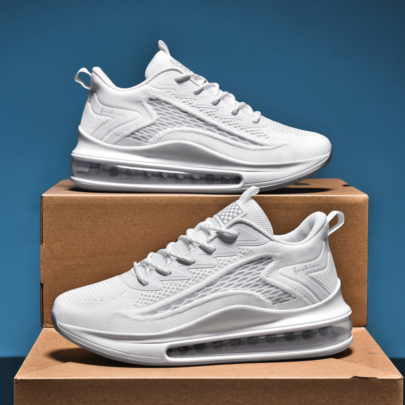 Breathable Mesh Heightening Full Palm Air Cushion Running Shoes