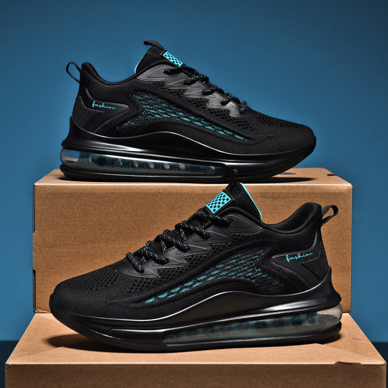 Breathable Mesh Heightening Full Palm Air Cushion Running Shoes