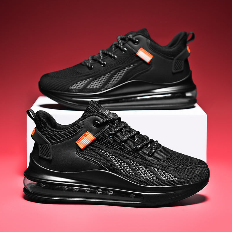 Breathable Mesh Heightening Full Palm Air Cushion Running Shoes