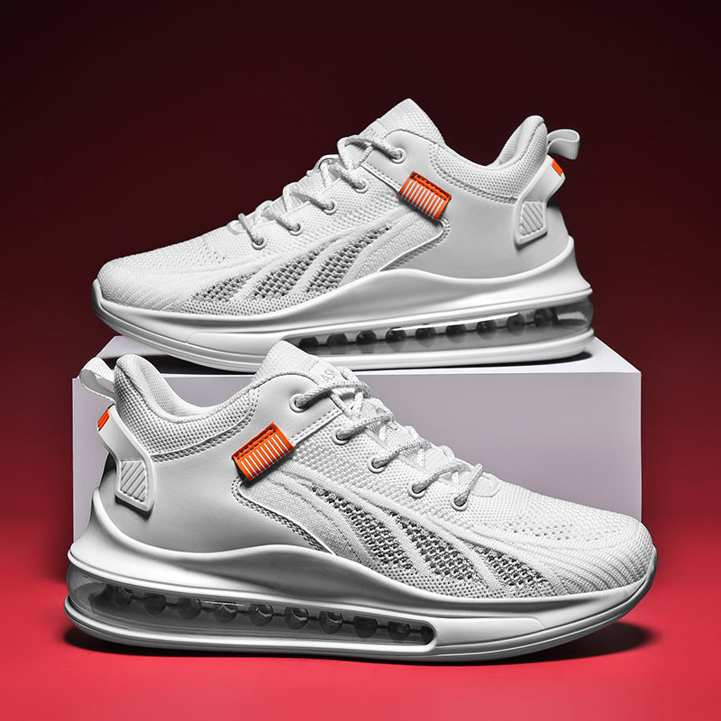 Breathable Mesh Heightening Full Palm Air Cushion Running Shoes