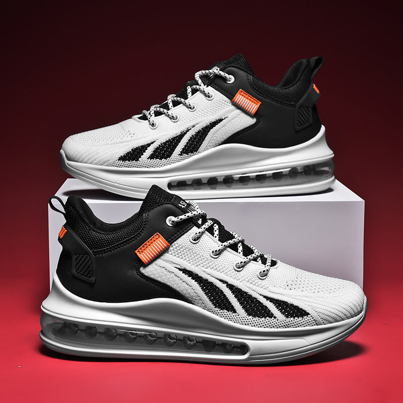 Breathable Mesh Heightening Full Palm Air Cushion Running Shoes