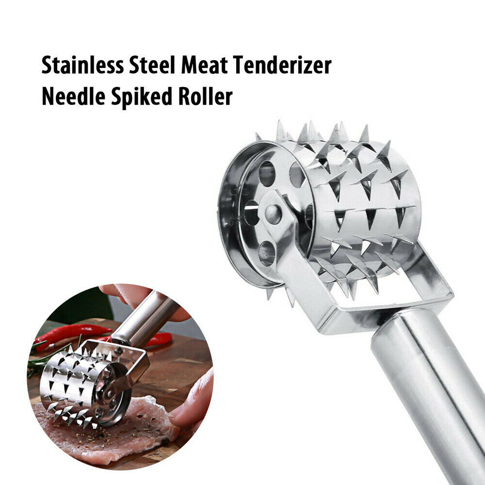 Stainless Steel Meat Tenderizer Roller Hammer Mallet For Steak Beef Chicken Tool Stainless Steel Meat Tenderizer Roller Hammer Mallet Steak Beef Chicken Tool Multifunctional Home Kitchen Cook