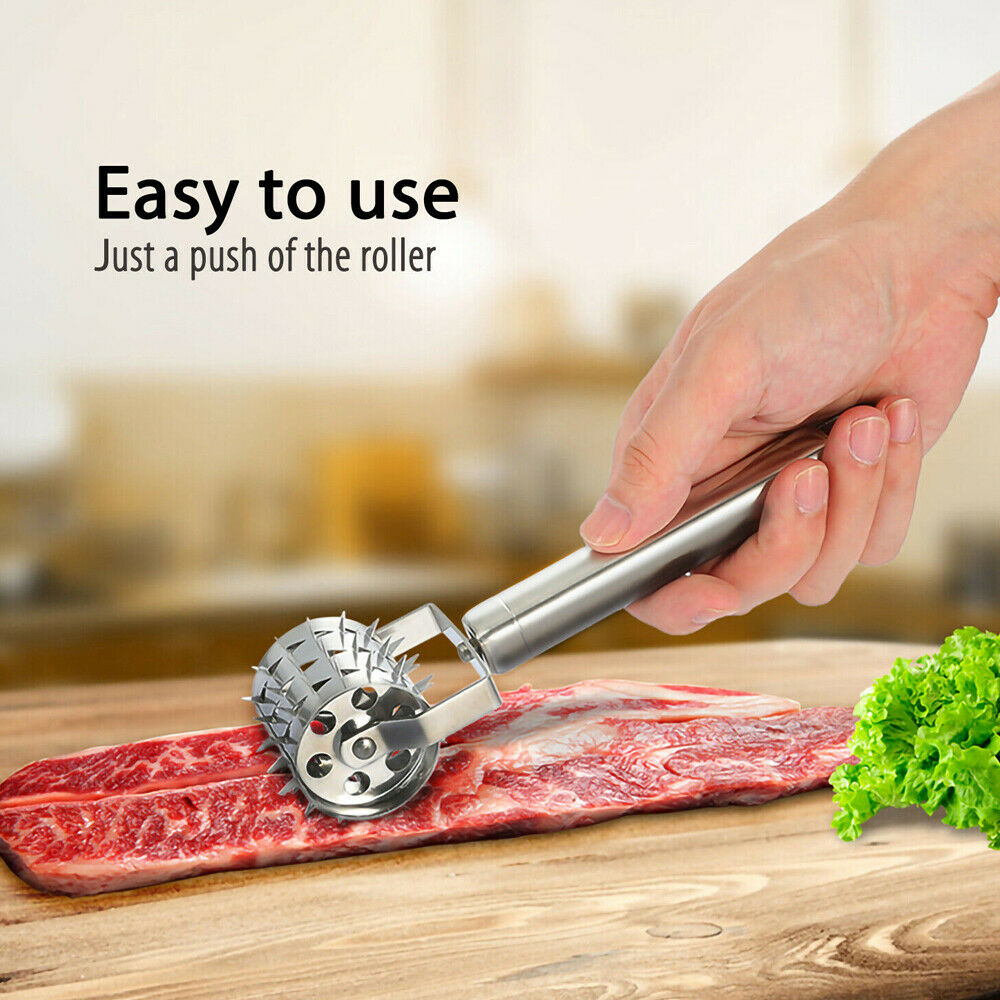 Stainless Steel Meat Tenderizer Roller Hammer Mallet For Steak Beef Chicken Tool Stainless Steel Meat Tenderizer Roller Hammer Mallet Steak Beef Chicken Tool Multifunctional Home Kitchen Cook