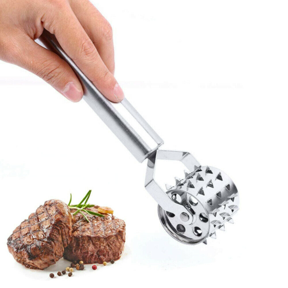 Stainless Steel Meat Tenderizer Roller Hammer Mallet For Steak Beef Chicken Tool Stainless Steel Meat Tenderizer Roller Hammer Mallet Steak Beef Chicken Tool Multifunctional Home Kitchen Cook