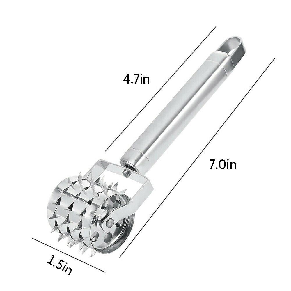 Stainless Steel Meat Tenderizer Roller Hammer Mallet For Steak Beef Chicken Tool Stainless Steel Meat Tenderizer Roller Hammer Mallet Steak Beef Chicken Tool Multifunctional Home Kitchen Cook