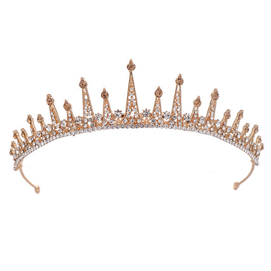 Bridal Crown Baroque Headband Princess Wedding Hair Accessory Headdress