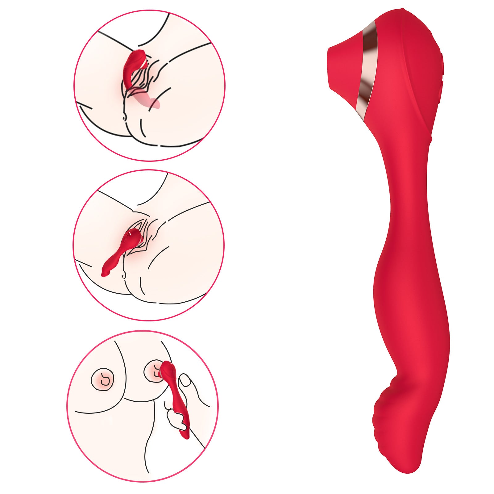 Cupid Magic Finger Pulls Sucking Vibrator Sex Toys Female Masturbator Massage Stick 7-Frequency Vibration