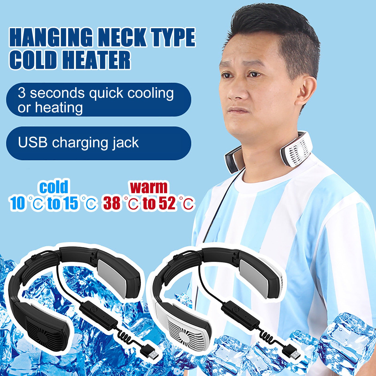 Portable Heating And Cooling Air Conditioner Wearable Neck Protector Wearable Neck Protector Air Conditioners