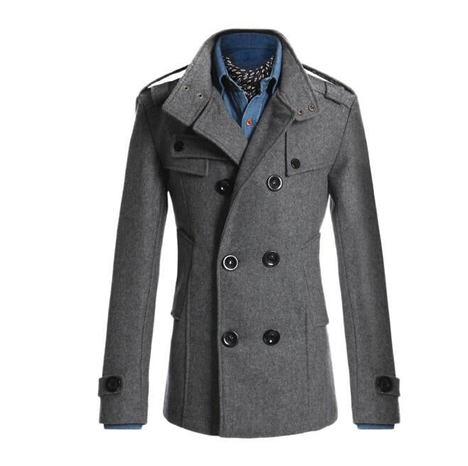 Men's woolen coat