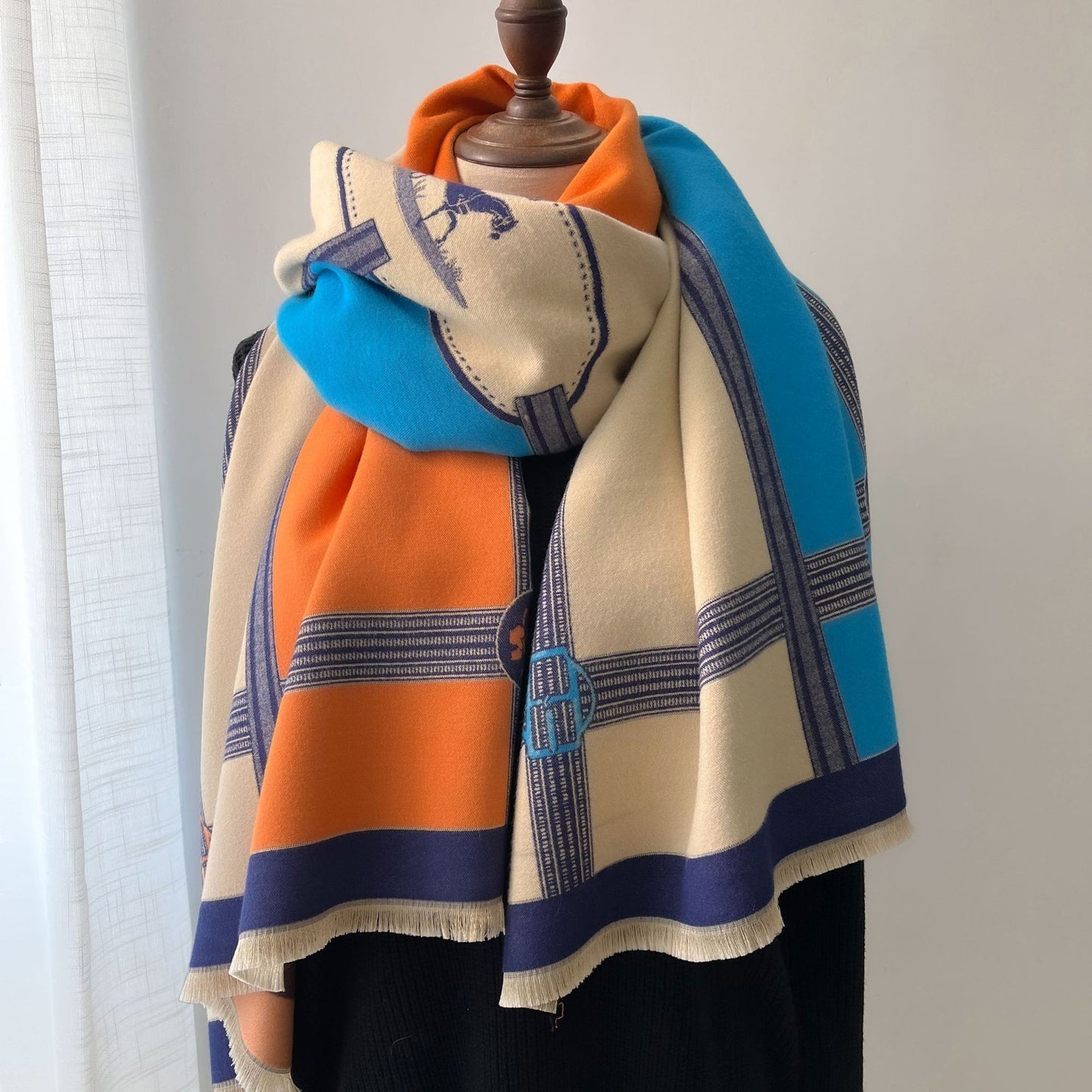 Warm Shawl Color Matching Matching Cashmere Scarf