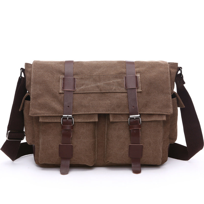 Canvas men's crossbody bag