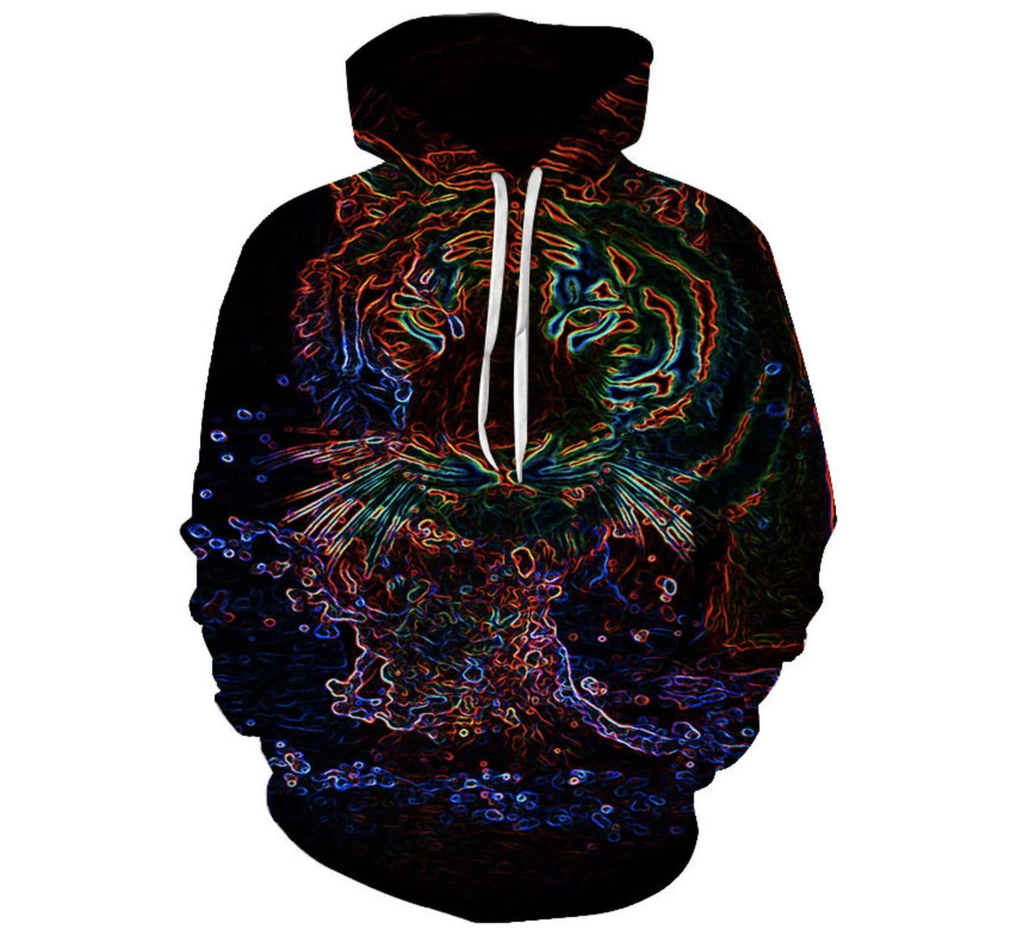 Digital Print Hooded Sweatshirt Couples MAN