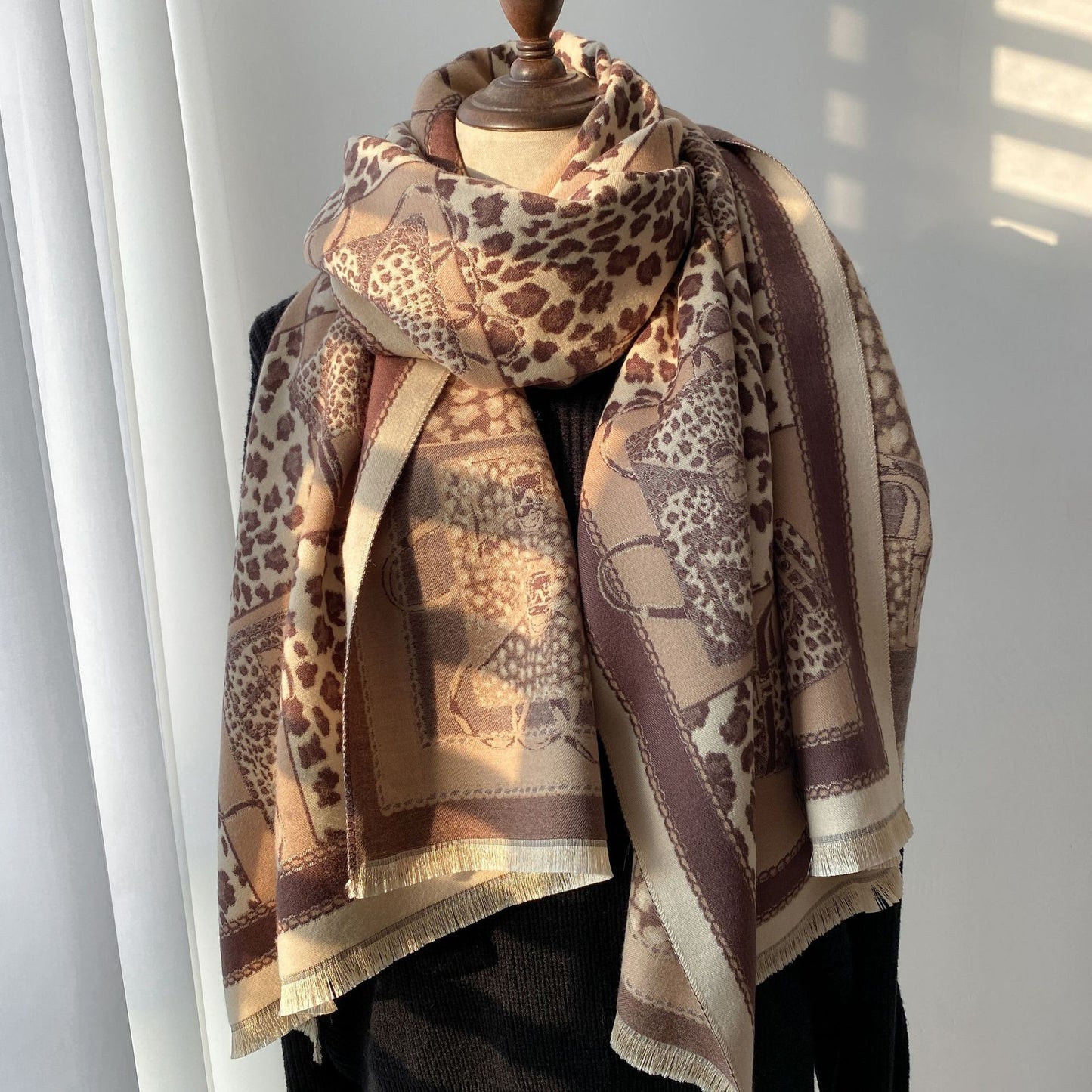 Warm Shawl Color Matching Matching Cashmere Scarf