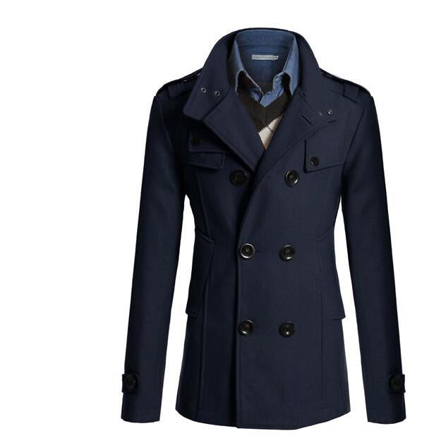 Men's woolen coat