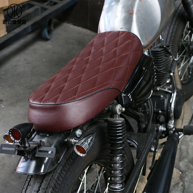 Retro modified diamond cushion for motorcycle cushion