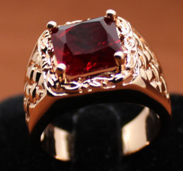 Ruby engagement ring