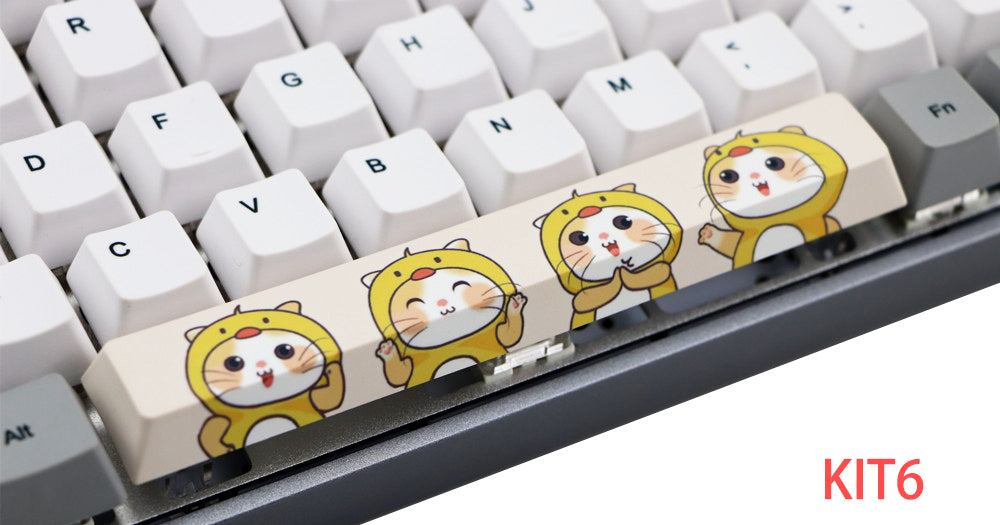 6.25U space PBT five-sided sublimation mechanical keycap