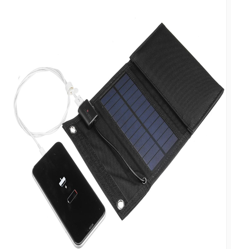 New Single Crystal 25w5v Solar Panel Folding Package Outdoor Flexible Foldable Mobile Phone Solar Charging Panel