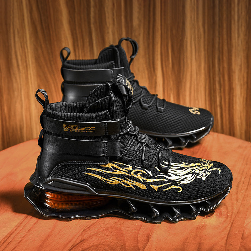 Autumn And Winter New Popcorn Combination Bottom Blade Shoes Ins Trend Daddy Casual Sneakers