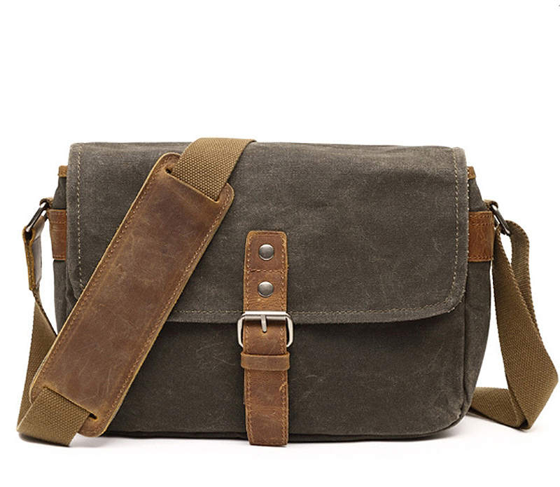 Retro Canvas Single Shoulder Camera Photo Messenger Men'S Business Men'S Chest Bag