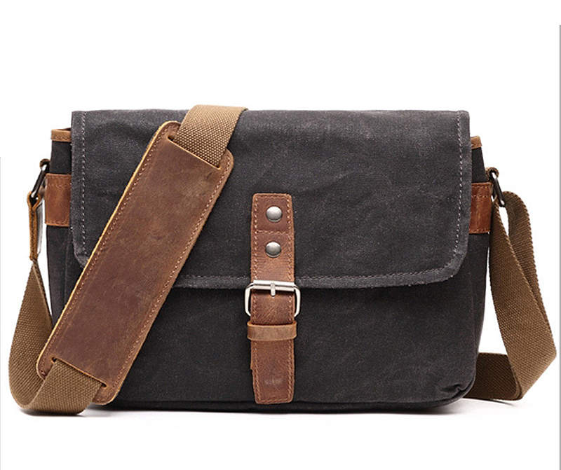 Retro Canvas Single Shoulder Camera Photo Messenger Men'S Business Men'S Chest Bag