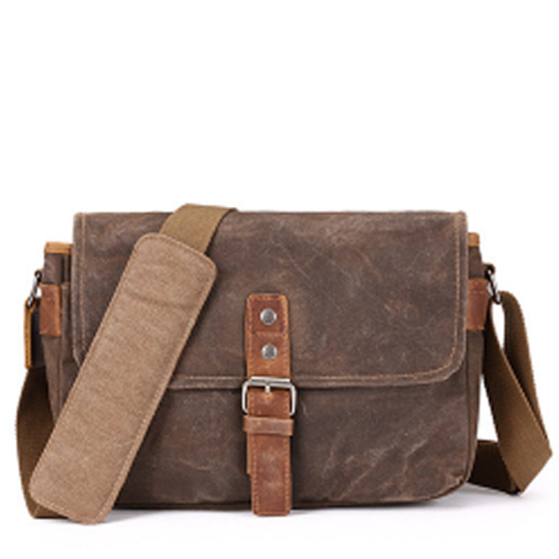 Retro Canvas Single Shoulder Camera Photo Messenger Men'S Business Men'S Chest Bag