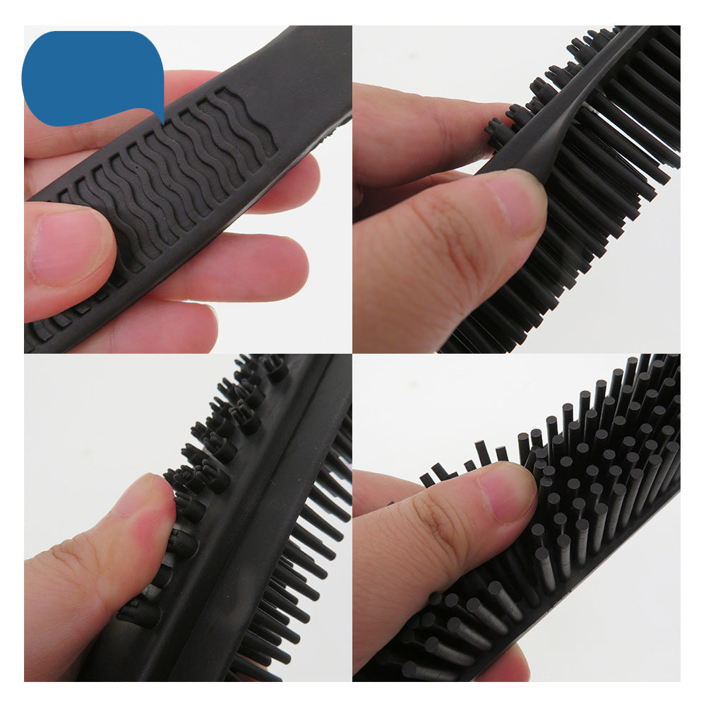 Multifunction Electrostatic Professional Rubber Pet Hair Remover Brush For Sofas Carpets Bathrooms Cars Dust Cleaners