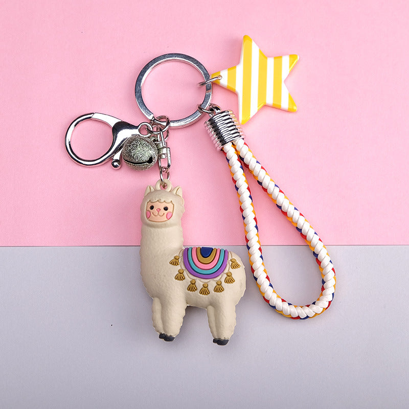 New Alpaca Cartoon Key Chain