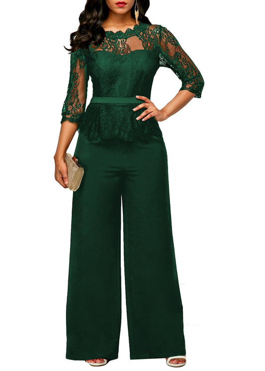 Summer Lace Jumpsuit Women's Clothing