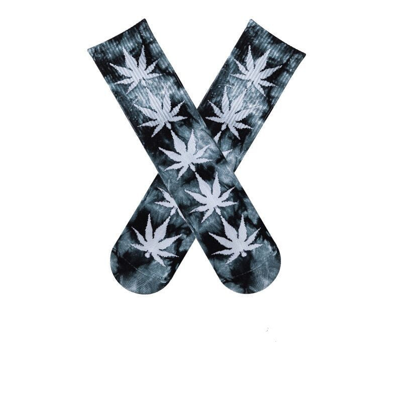 Hip-hop Trendy Socks New Personality Tie-dye Socks Long Tube Socks