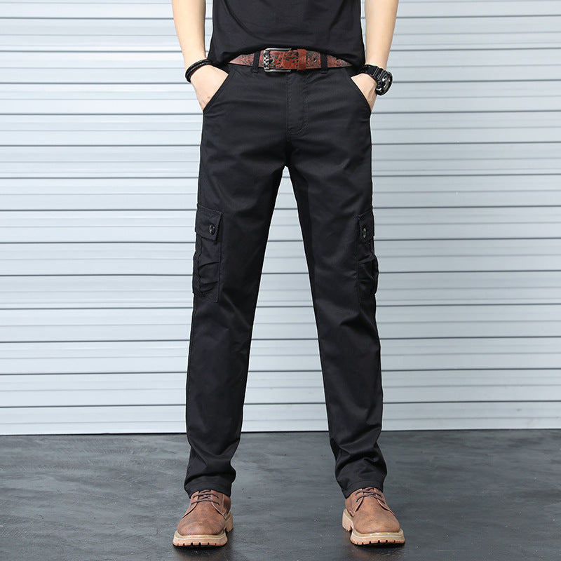 Casual Trousers Japanese 6-pocket Overalls Men's Trend