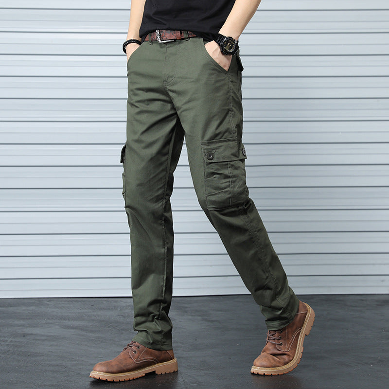 Casual Trousers Japanese 6-pocket Overalls Men's Trend