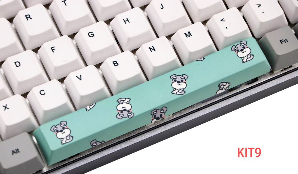 6.25U space PBT five-sided sublimation mechanical keycap