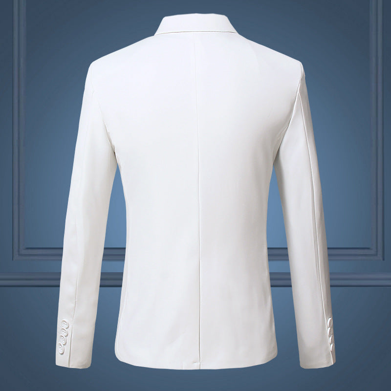 Men's one-button slimming blazer jacket