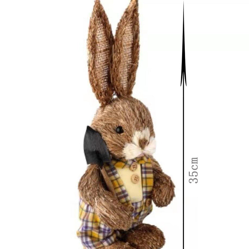 Simulation Papyrus Easter Rabbit Decoration Home Shopping Mall Garden Decoration European Fairy Tale Rabbit Decorations