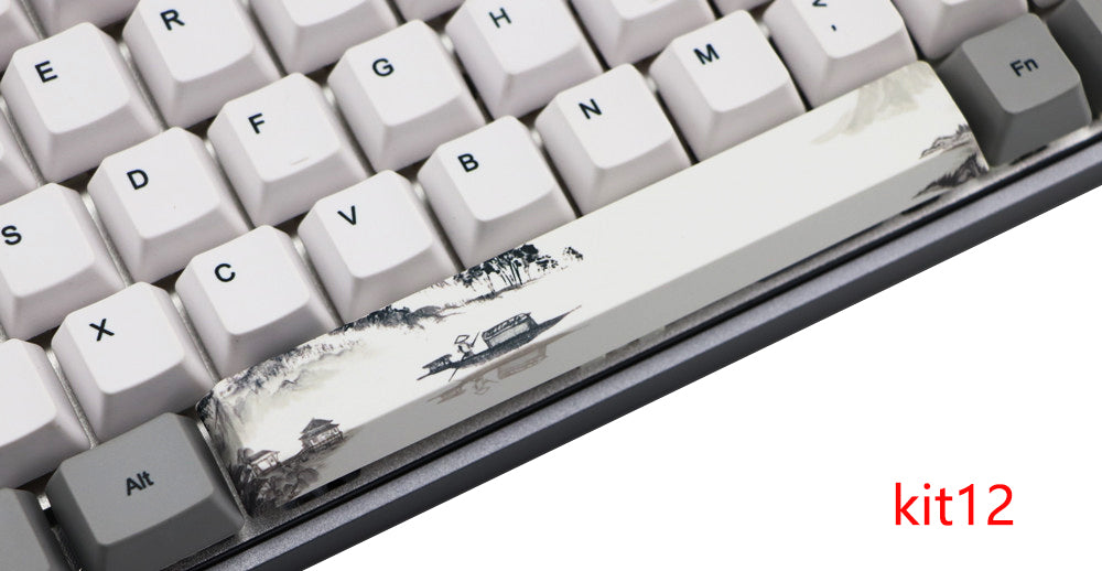 6.25U space PBT five-sided sublimation mechanical keycap