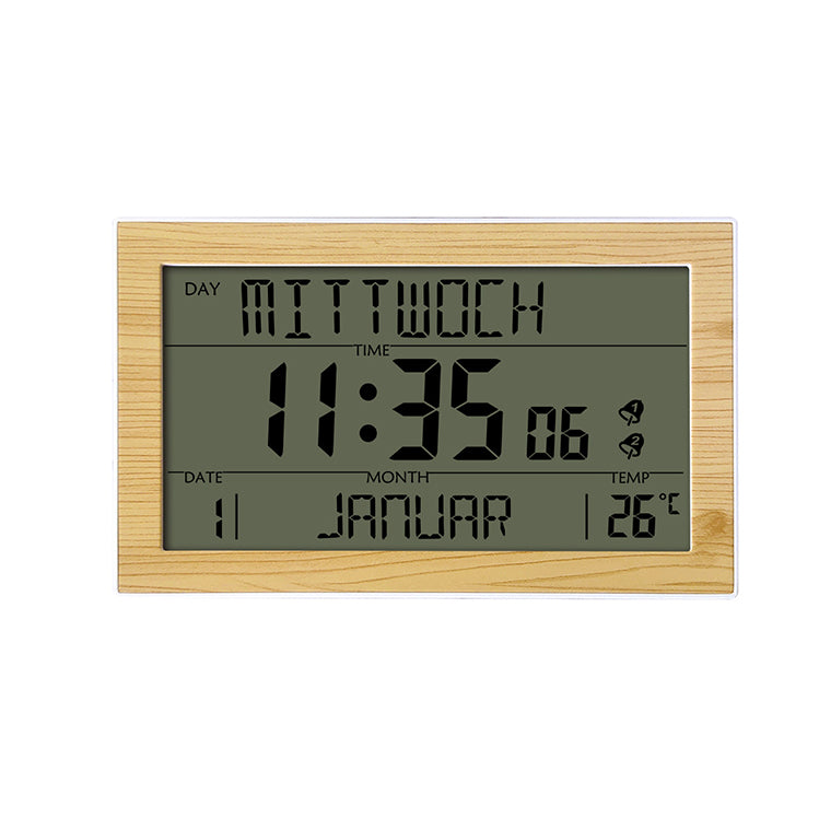 Large Screen Creative Digital Wall Clock Home Electronic Wall Clock Student With Electronic Alarm Clock Perpetual Calendar Desk Clock