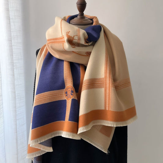 Warm Shawl Color Matching Matching Cashmere Scarf