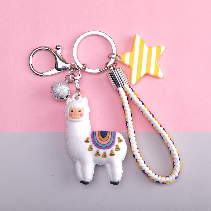 New Alpaca Cartoon Key Chain