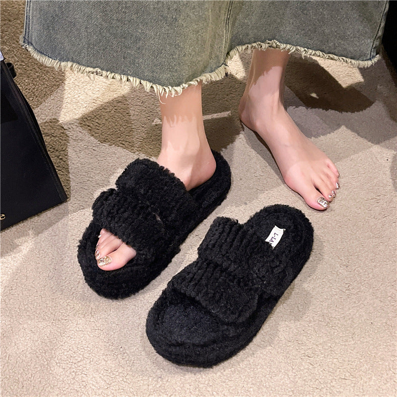 Winter Slippers With Look Design Fashion Indoor Outdoor Garden Home Shoes