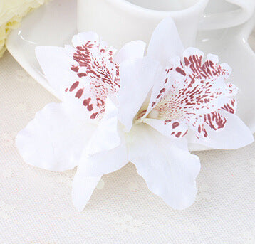 Double orchid flower of Thailand bride wedding flower hairpin beach holiday photo photo hair accessories factory