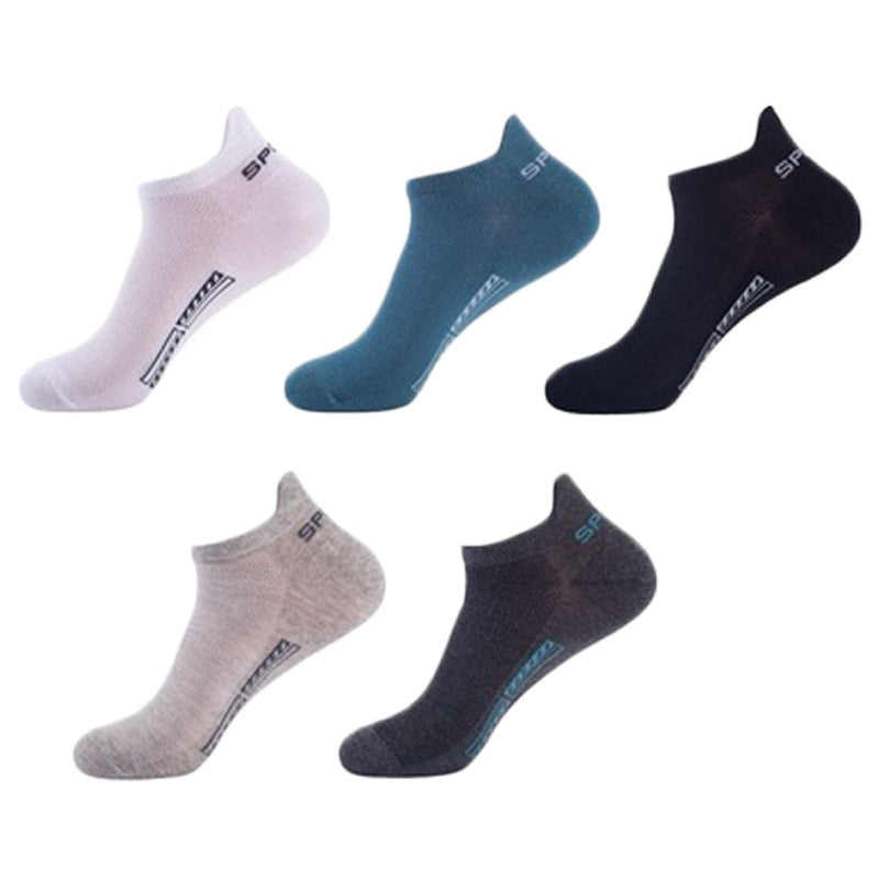 Socks Men's Cotton Socks Thin Exercise Socks Mesh Breathable Low Top Socks Handle Socks Ankle Socks