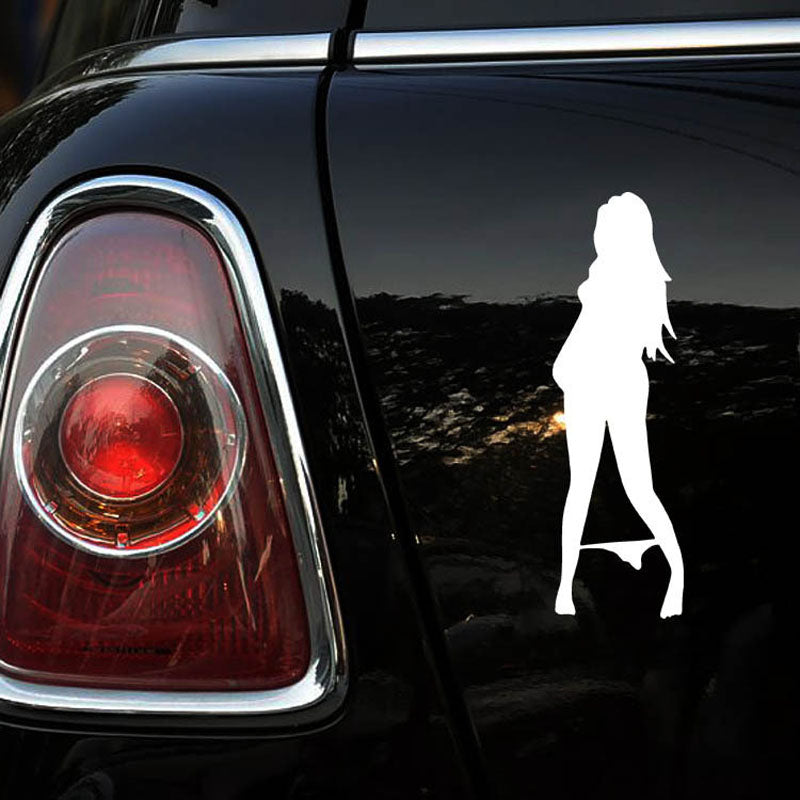 Bikini car stickers beauty reflective stickers