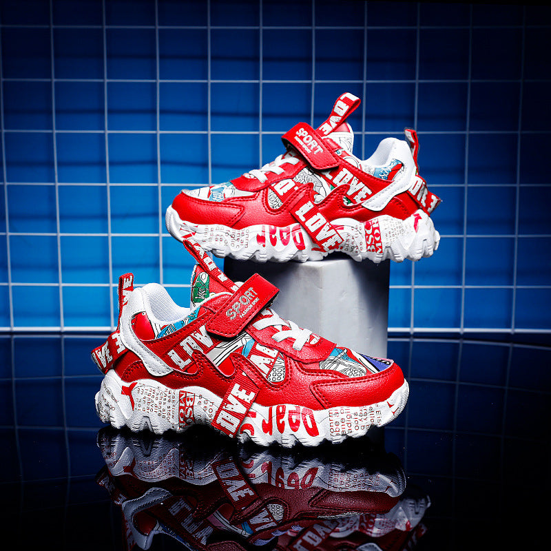 Children's Sports Shoes, Girls, Korean Style, Big Kids, Boys' Casual Shoes