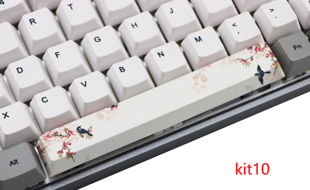 6.25U space PBT five-sided sublimation mechanical keycap