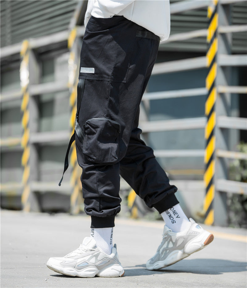 Multi Pocket Harem Pants Men's Casual Pants