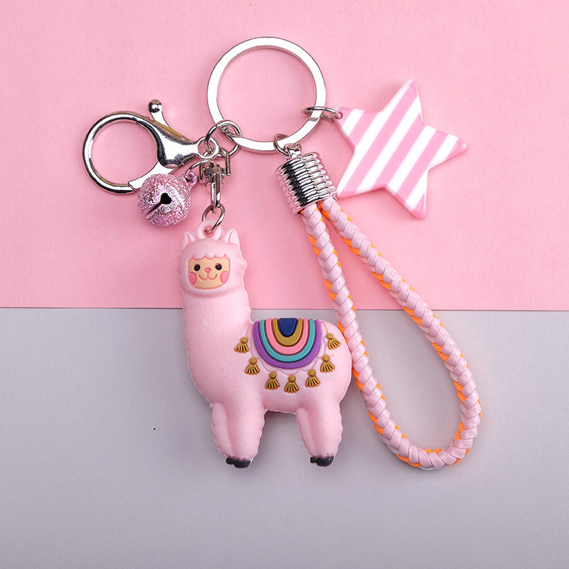 New Alpaca Cartoon Key Chain