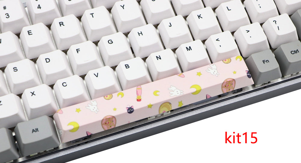 6.25U space PBT five-sided sublimation mechanical keycap