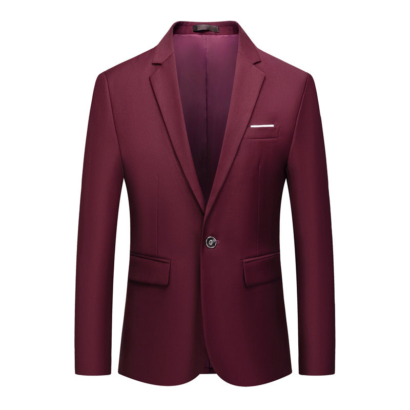 Men's one-button slimming blazer jacket