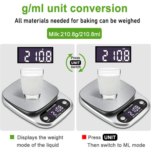 Stainless Steel Kitchen Scales Baking Kitchen Scales Home Food Scales Electronic Weighing Scales